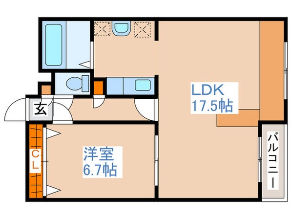 ホ－クメゾン札幌３号館の物件間取画像